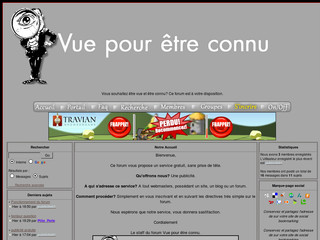 Aperçu visuel du site http://vueetconnu.forumgratuit.fr/