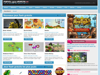 Aperçu visuel du site http://www.portail-jeux-gratuits.fr/