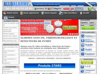 Aperçu visuel du site http://www.alloalarme.fr