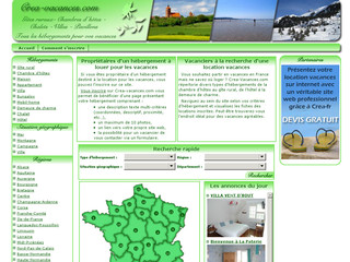 Aperçu visuel du site http://www.crea-vacances.com
