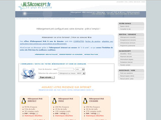 Alsaconcept.fr : Hébergement de sites Web