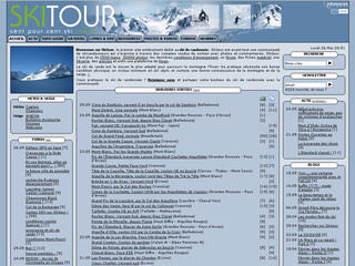 Aperçu visuel du site http://www.skitour.fr