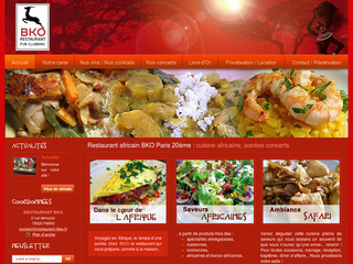 Aperçu visuel du site http://www.restaurant-bko.fr/