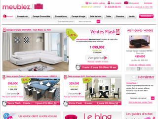 Aperçu visuel du site http://www.meublez.com