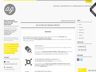 Aperçu visuel du site http://www.graphiste-web-rouen.fr/