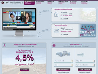 Aperçu visuel du site http://www.net-investissement.fr