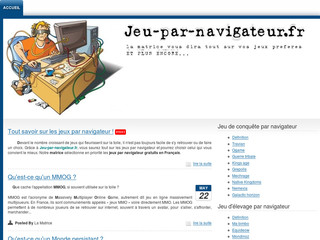 Aperçu visuel du site http://www.jeu-par-navigateur.fr