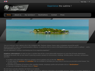 Aperçu visuel du site http://www.angelmas.com