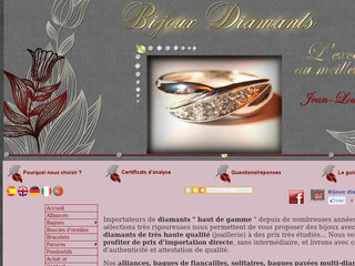 Bijoux, bagues diamants, joaillerie avec Bijou-diamants.com