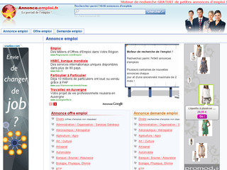 Aperçu visuel du site http://www.annonce-emploi.fr