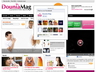 Aperçu visuel du site http://www.douniamag.com