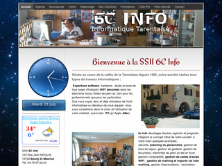 Aperçu visuel du site http://www.informatique-tarentaise.com