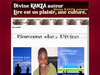 Aperçu visuel du site http://www.divinekanza.com