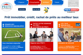 Aperçu visuel du site http://www.pretimmobiliers.fr