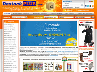 Destockplus.com - Mise en relation d'acheteurs et vendeurs professionnels