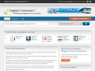 Aperçu visuel du site http://www.gagner-concours.fr/
