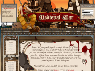 Aperçu visuel du site http://www.medieval-war.com/