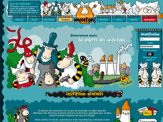 Aperçu visuel du site http://www.la-guerre-des-moutons.com