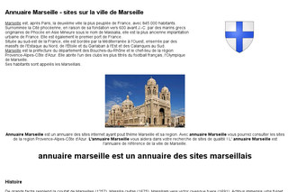 Aperçu visuel du site http://marseille.aggloannuaire.com/