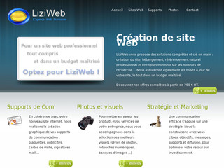 Aperçu visuel du site http://www.liziweb.com