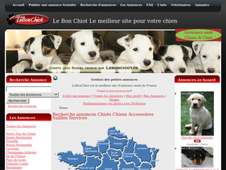 Aperçu visuel du site http://www.lebonchiot.fr