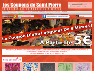 Aperçu visuel du site http://www.les-coupons-de-saint-pierre.fr
