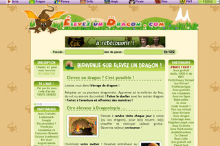 Aperçu visuel du site http://www.elevezundragon.com