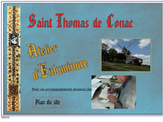 Aperçu visuel du site http://enluminure-st-thomas-de-conac.net