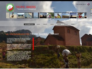 Aperçu visuel du site http://www.tropicbikers-tourisme-madagascar.com/