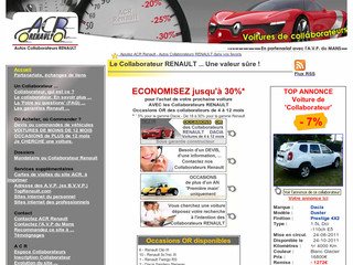Aperçu visuel du site http://www.acr-renault.fr