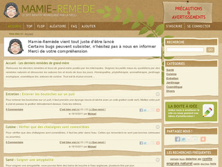 Mamie-Remède, site collaboratif de remèdes de grand-mère - Mamie-remede.fr Mamie-Remède, site collaboratif de remèdes de grand-mère - Mamie-remede.fr