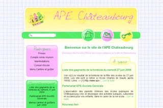 Aperçu visuel du site http://www.ape-chateaubourg.com
