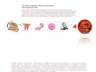 Aperçu visuel du site http://www.asie-shopping.com