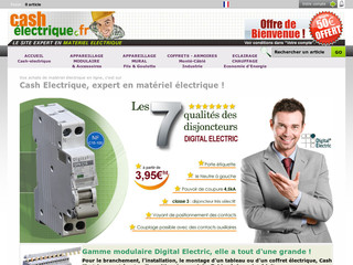 Aperçu visuel du site http://www.cash-electrique.fr