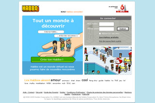 Aperçu visuel du site http://www.habbo.fr/