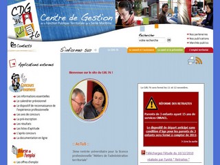 Aperçu visuel du site http://www.cdg76.fr