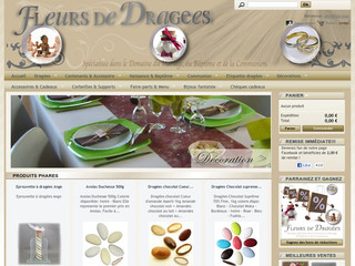 Aperçu visuel du site http://www.fleursdedragees.com/