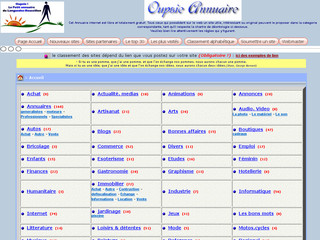Aperçu visuel du site http://oupsie.info/