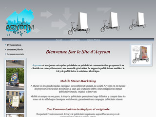 Aperçu visuel du site http://www.acycom.fr