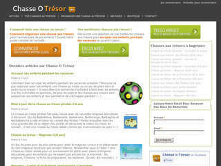Aperçu visuel du site http://www.chasse-tresor.net