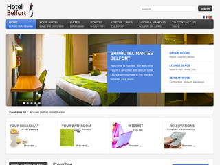Aperçu visuel du site http://www.hotel-belfort-nantes.fr/