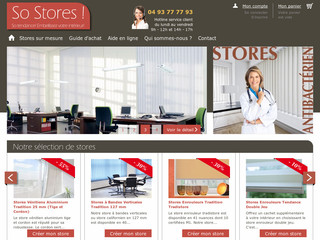 Aperçu visuel du site http://www.so-stores.com