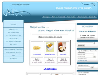 Aperçu visuel du site http://www.maigrir-center.fr