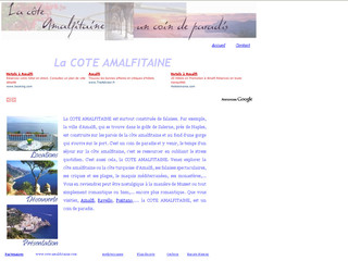 Aperçu visuel du site http://www.cote-amalfitaine.com 