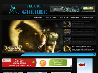 Aperçu visuel du site http://www.jeux-guerre-gratuit.fr