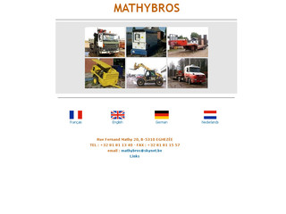 Aperçu visuel du site http://www.mathybros.com
