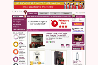 Aperçu visuel du site http://www.lavinia.fr