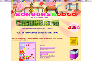 Aperçu visuel du site http://www.bonbonsagogo.com