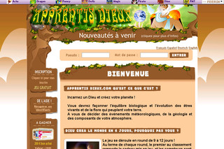 Aperçu visuel du site http://www.apprentisdieux.com