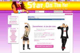 Aperçu visuel du site http://www.staronthenet.com